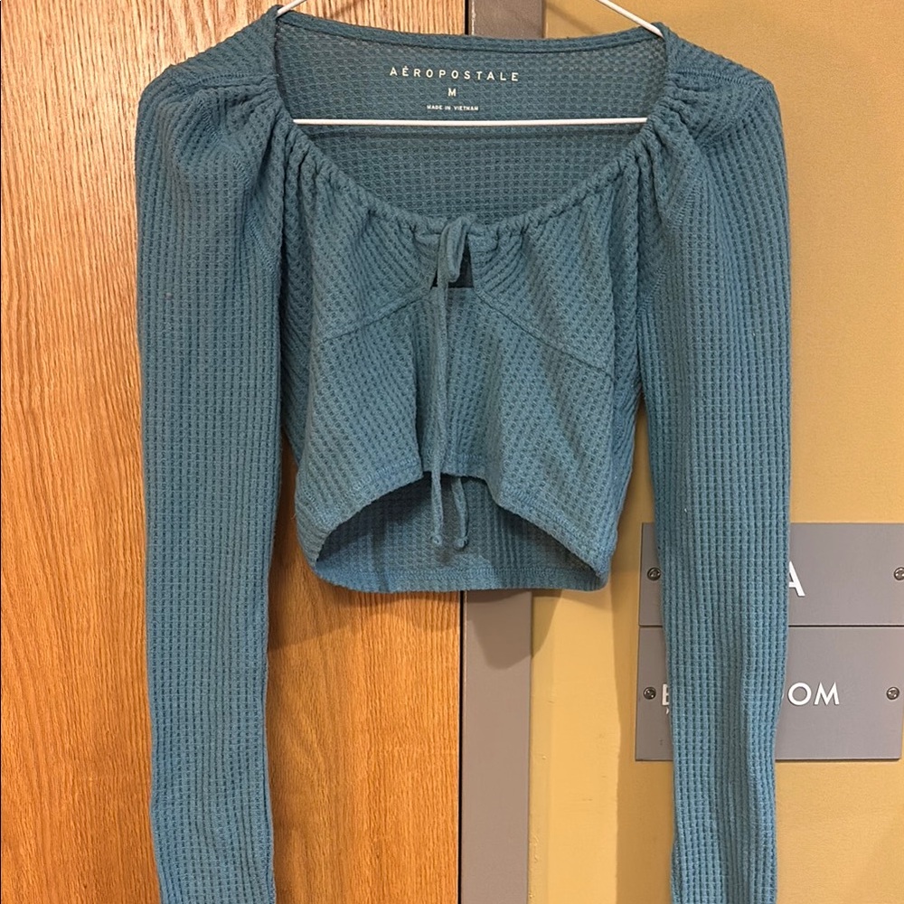 Aeropostale Women's Blue Long Sleeve Top